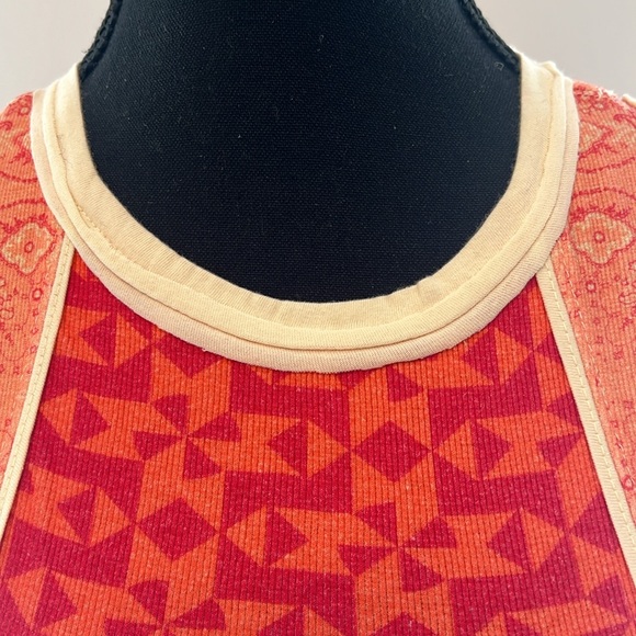 We the Free/Free People bohemian tank red/orange NWOT xs - Picture 3 of 9
